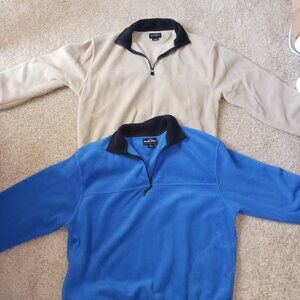 2 (XL) Weather Perfect Mens Zip Up Fleece Pullover Sweaters